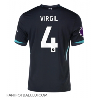 Liverpool Virgil van Dijk #4 Tricou Fotbal Replică 2024-25 Barbati Deplasare